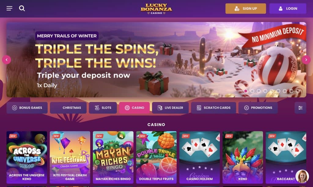 Lucky Bonanza Casino Screenshot Nevada